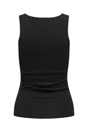 Only Only shirts en tops Tops en Singlets black black glitter