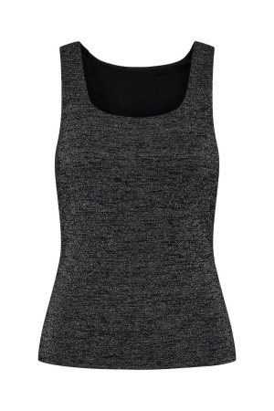 Only Only shirts en tops Tops en Singlets black silver glitter