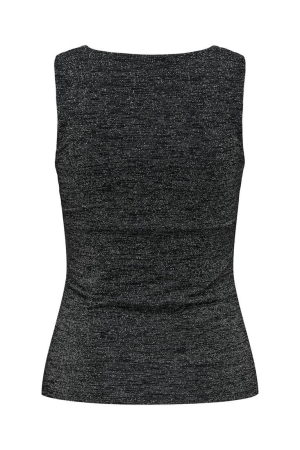 Only Only shirts en tops Tops en Singlets black silver glitter