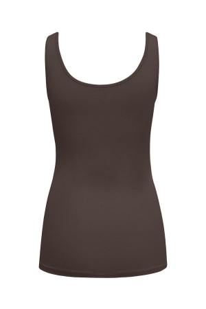 Only Only shirts en tops Tops en Singlets chocolate brown