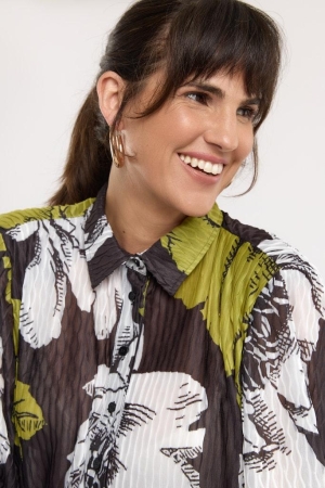 Studio Anneloes Studio Anneloes blouses Blouse 9029 black/lime