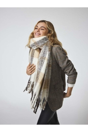 Only Only accessoires Sjaals black checks