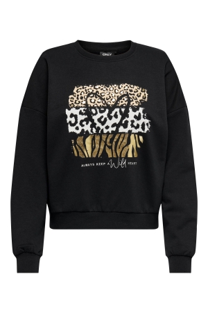 Only Only sweaters Sweater black heart