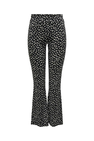 Only Only broeken Flared black safari animal jrs