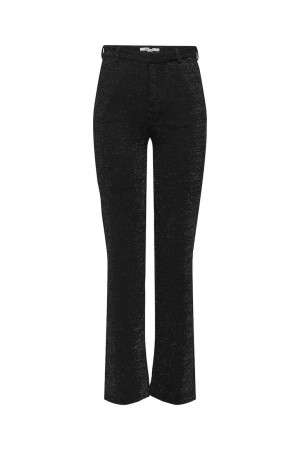 Only Only broeken Broek black w.silver lurex