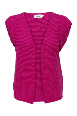 Only Only vesten Gilets fuchsia purple