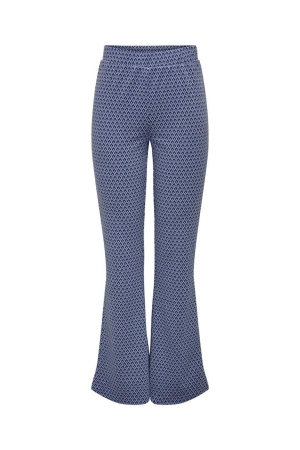 Only Only broeken Flared dazzling blue graphic diamond