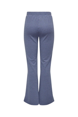 Only Only broeken Flared dazzling blue graphic diamond