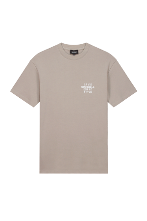 Quotrell Quotrell shirts en tops Print T-shirts 8992 concrete/cement