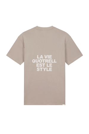 Quotrell Quotrell shirts en tops Print T-shirts 8992 concrete/cement