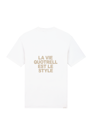 Quotrell Quotrell shirts en tops Print T-shirts 8994 off white/oat