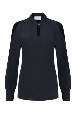 Helena Hart Helena Hart shirts en tops T-shirt Lange mouw marine