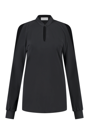 Helena Hart Helena Hart shirts en tops T-shirt Lange mouw zwart
