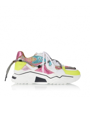 DWRS Label DWRS Label schoenen Sneakers 5377 pink / yellow