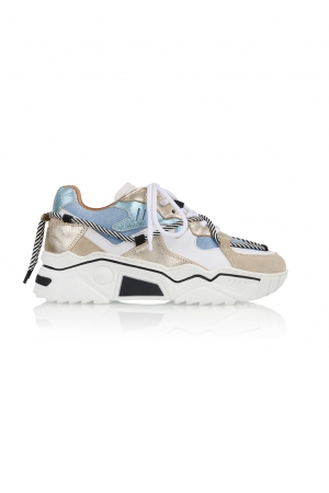 DWRS Label DWRS Label schoenen Sneakers 7132 champagne / jeans