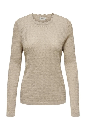 Only Only truien Trui frosted almond dtm glitter