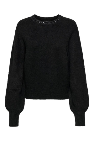 Only Only truien Trui black dtm embellishment