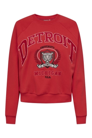 Only Only sweaters Sweater poppy red detroit