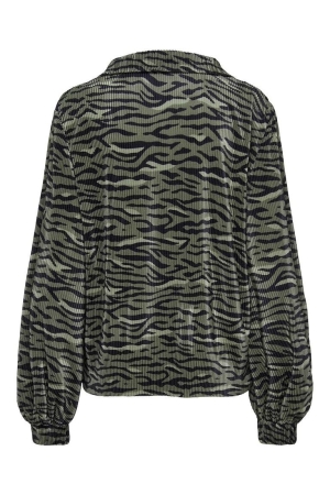 Only Only shirts en tops T-shirt Lange mouw kalamata  wavy tiger
