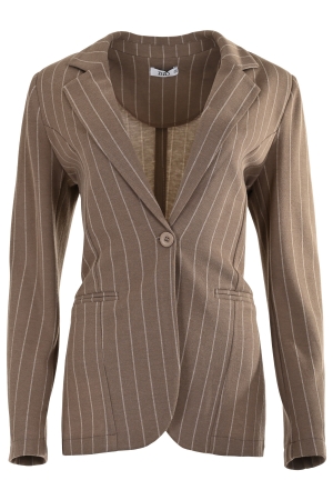 Zizo Zizo jassen Blazers pinstripe dark sand - d4