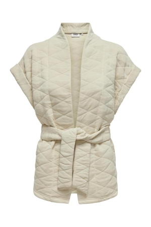 Only Only vesten Gilets pumice stone