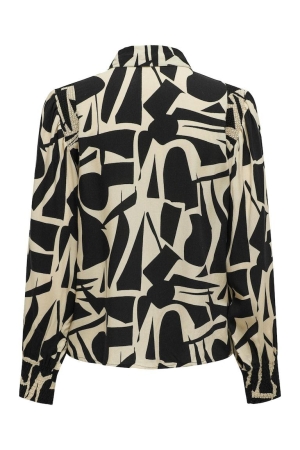 Only Only blouses Blouse black city graphic