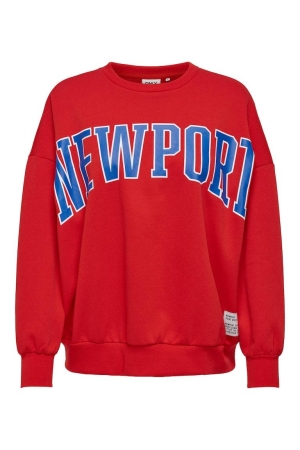 Only Only sweaters Sweater flame scarlet newport