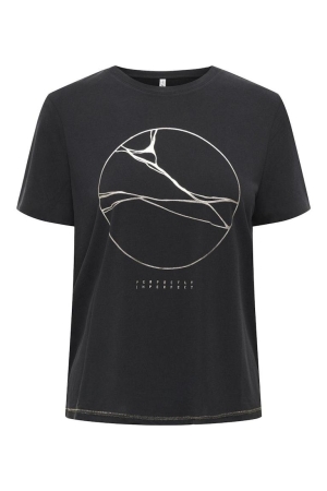 Only Only shirts en tops T-shirt Korte mouw black imperfect