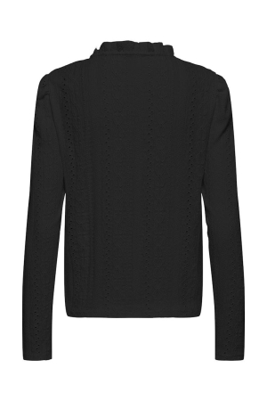 Only Only shirts en tops T-shirt Lange mouw black