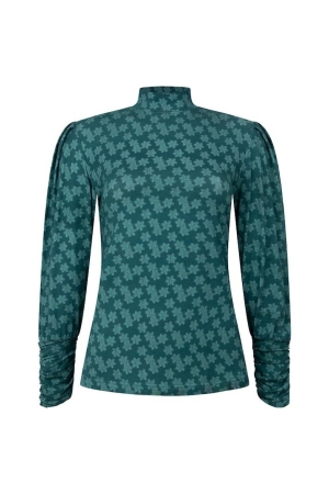 Aaiko Aaiko shirts en tops T-shirt Lange mouw 000319-petrol