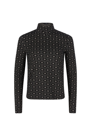 Lofty Manner Lofty Manner shirts en tops T-shirt Lange mouw 615 black/white 615 Black/White