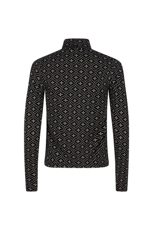 Lofty Manner Lofty Manner shirts en tops T-shirt Lange mouw 615 black/white