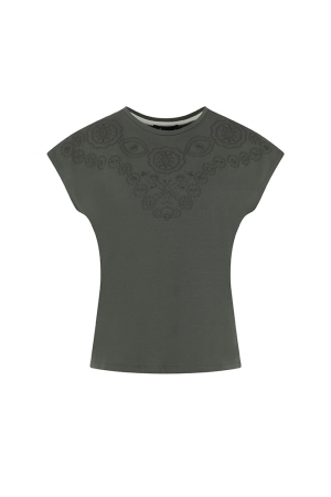 Elvira Casuals Elvira Casuals shirts en tops T-shirt Korte mouw 98 army green