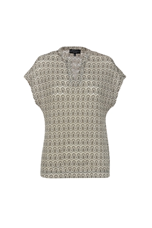 Elvira Casuals Elvira Casuals shirts en tops T-shirt Korte mouw 921 nougat