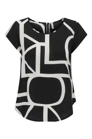 Only Only shirts en tops T-shirt Korte mouw black maritime great logo Black Maritime great logo