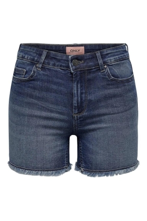 Only Only broeken Korte broeken dark blue denim
