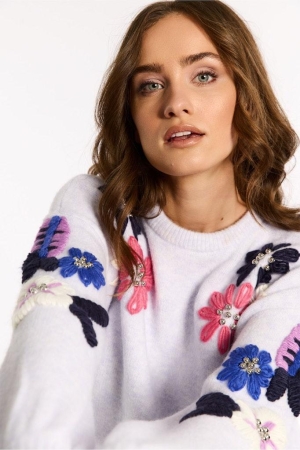 Studio Anneloes Studio Anneloes truien Trui 9166 light grey/azzure