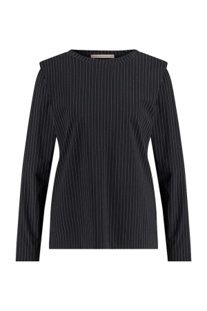 Studio Anneloes Studio Anneloes shirts en tops T-shirt Lange mouw 9011 black/off white