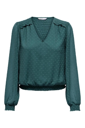 Only Only shirts en tops T-shirt Lange mouw dark sea