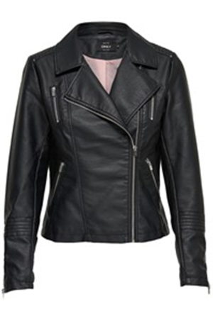 Only Only jassen Leer en leatherlook black 15153079
