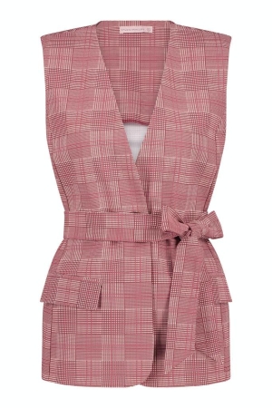 Studio Anneloes Studio Anneloes vesten Gilets 4046 stone red/ rose