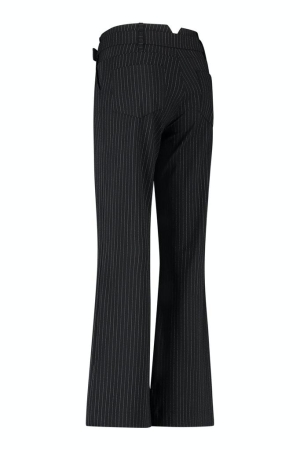 Studio Anneloes Studio Anneloes broeken Flared 9011 black/off white