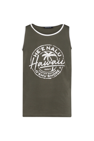 Refusion Refusion shirts en tops Tops en Singlets army/off white