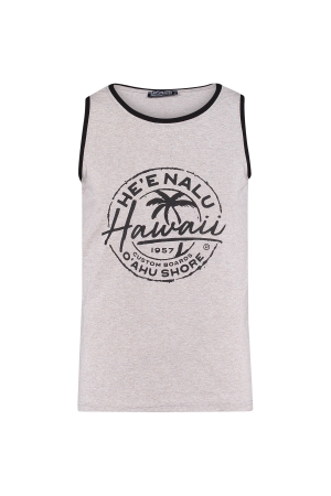 Refusion Refusion shirts en tops Tops en Singlets grey melee/zwart