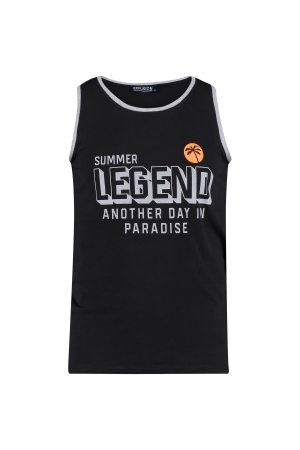 Refusion Refusion shirts en tops Tops en Singlets zwart/grey melee