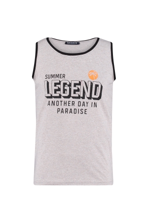 Refusion Refusion shirts en tops Tops en Singlets grey melee/zwart