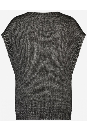 Jane Lushka Jane Lushka truien Trui korte mouw 4214 black melange