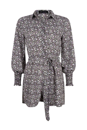 Lofty Manner Lofty Manner broeken Jumpsuit 407 purple light blue pr