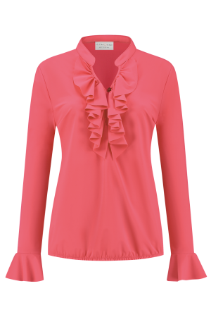 Helena Hart Helena Hart shirts en tops T-shirt Lange mouw koraal