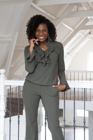 Helena Hart Helena Hart shirts en tops T-shirt Lange mouw olijf